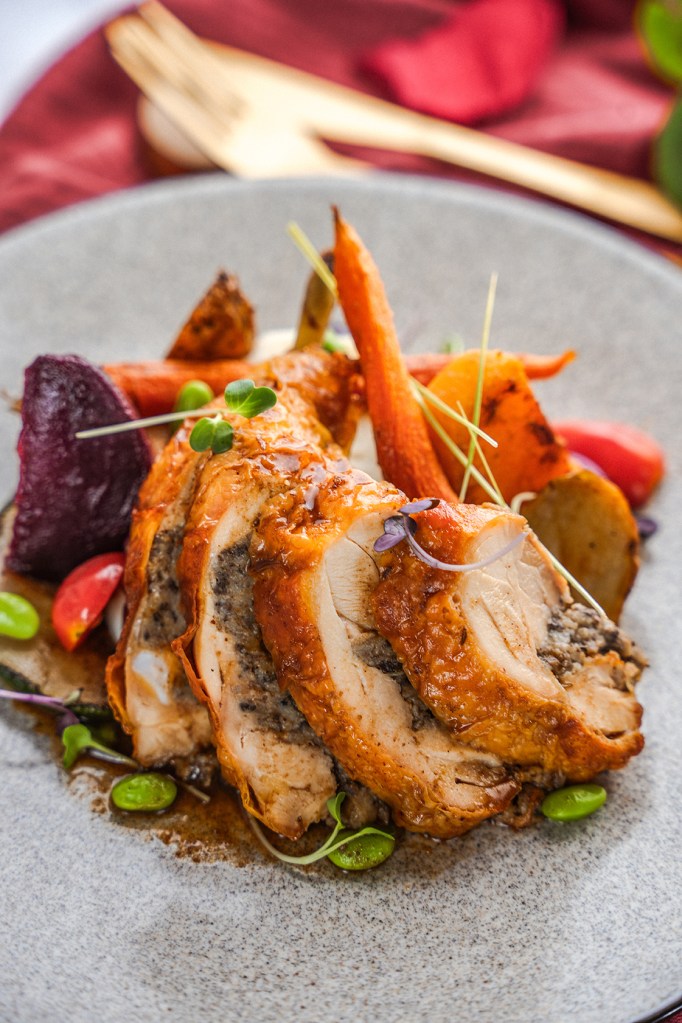 Plat gastronomique élaboré par le Chef Jean-Claude CLERET